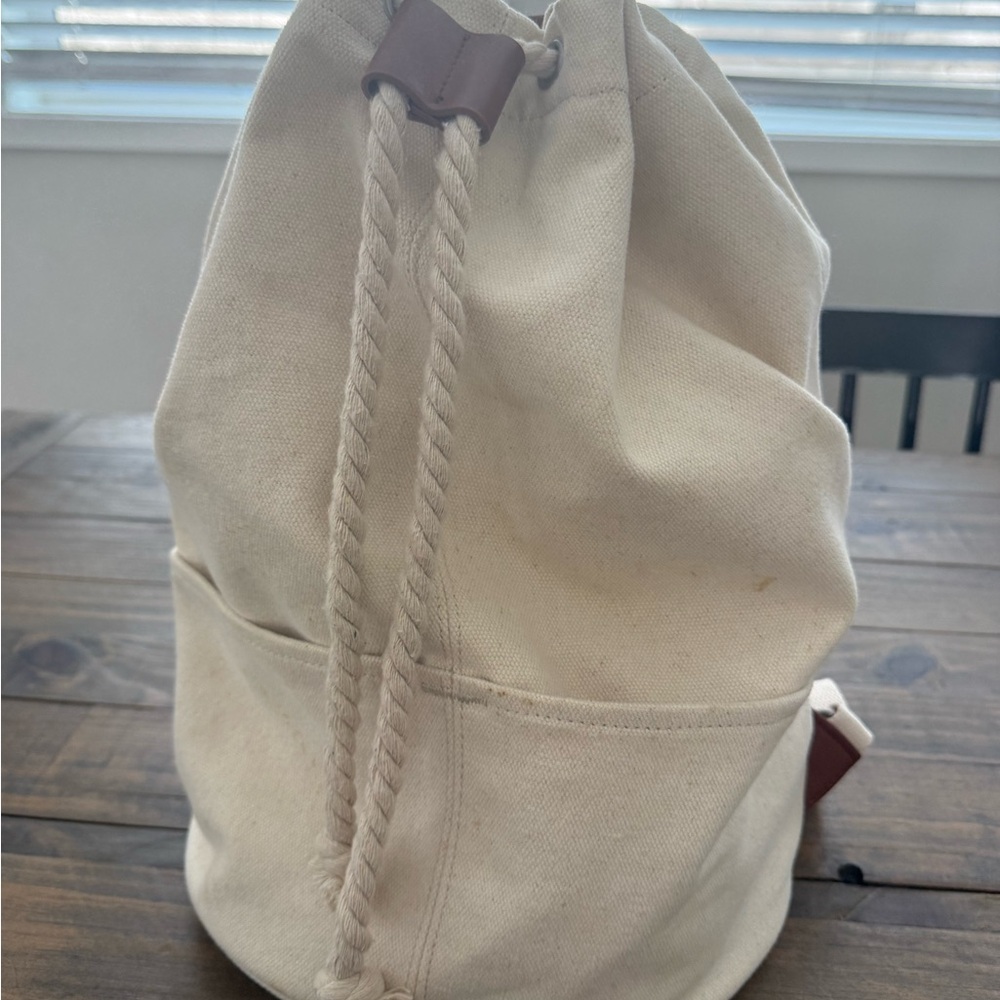 Canvas Drawstring Backpack